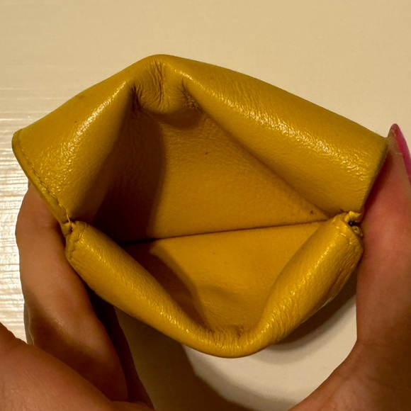 Balenciaga Papier Mini Wallet - Yellow Leather - Picture 4 of 6